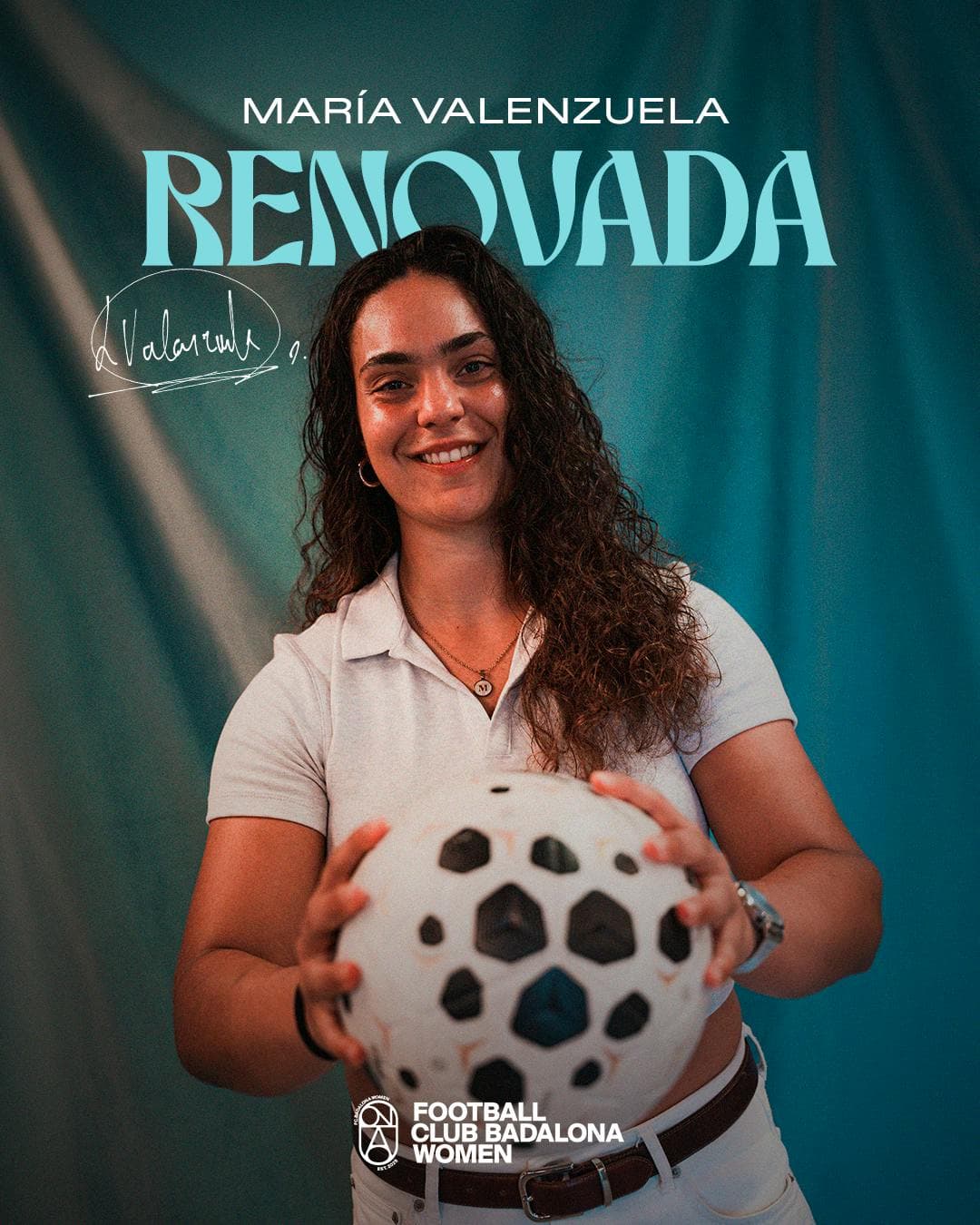 María Valenzuela renueva y seguirá bajo palos en el FC Badalona Women